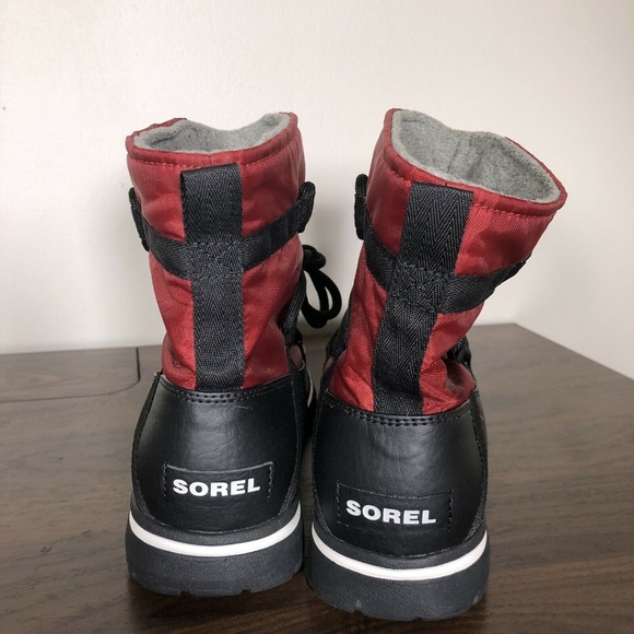 New Sorel Cozy Explorer Boot Red Element 6 7 8 10 - Picture 6 of 7